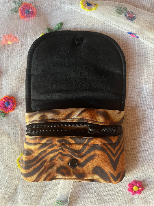MONEDER AMB SOLAPA - animal print TIGRE