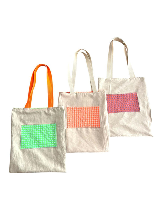 TOTEBAG REVERSIBLE - VICHI TARONJA FLUOR