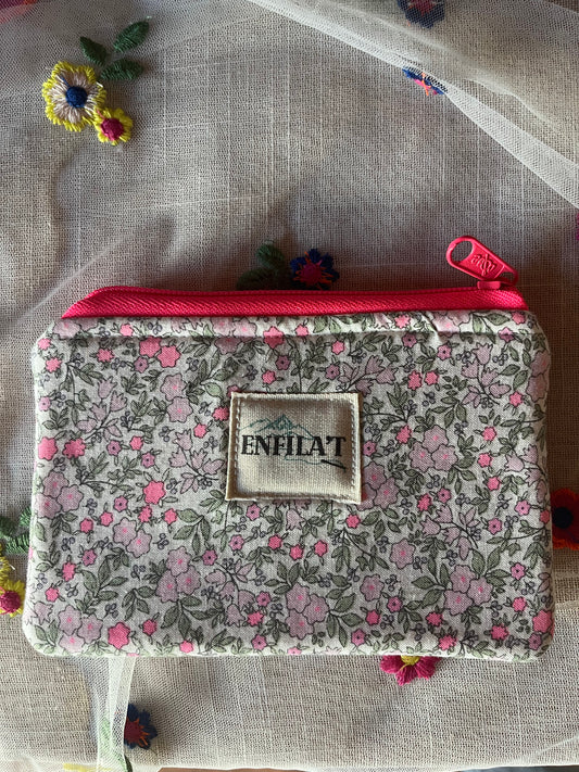 MONEDER SIMPLE FLORS FUCCIA I VICHI ROSA FLUOR