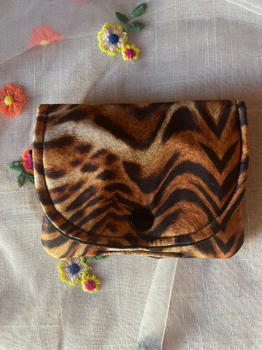MONEDER AMB SOLAPA - animal print TIGRE