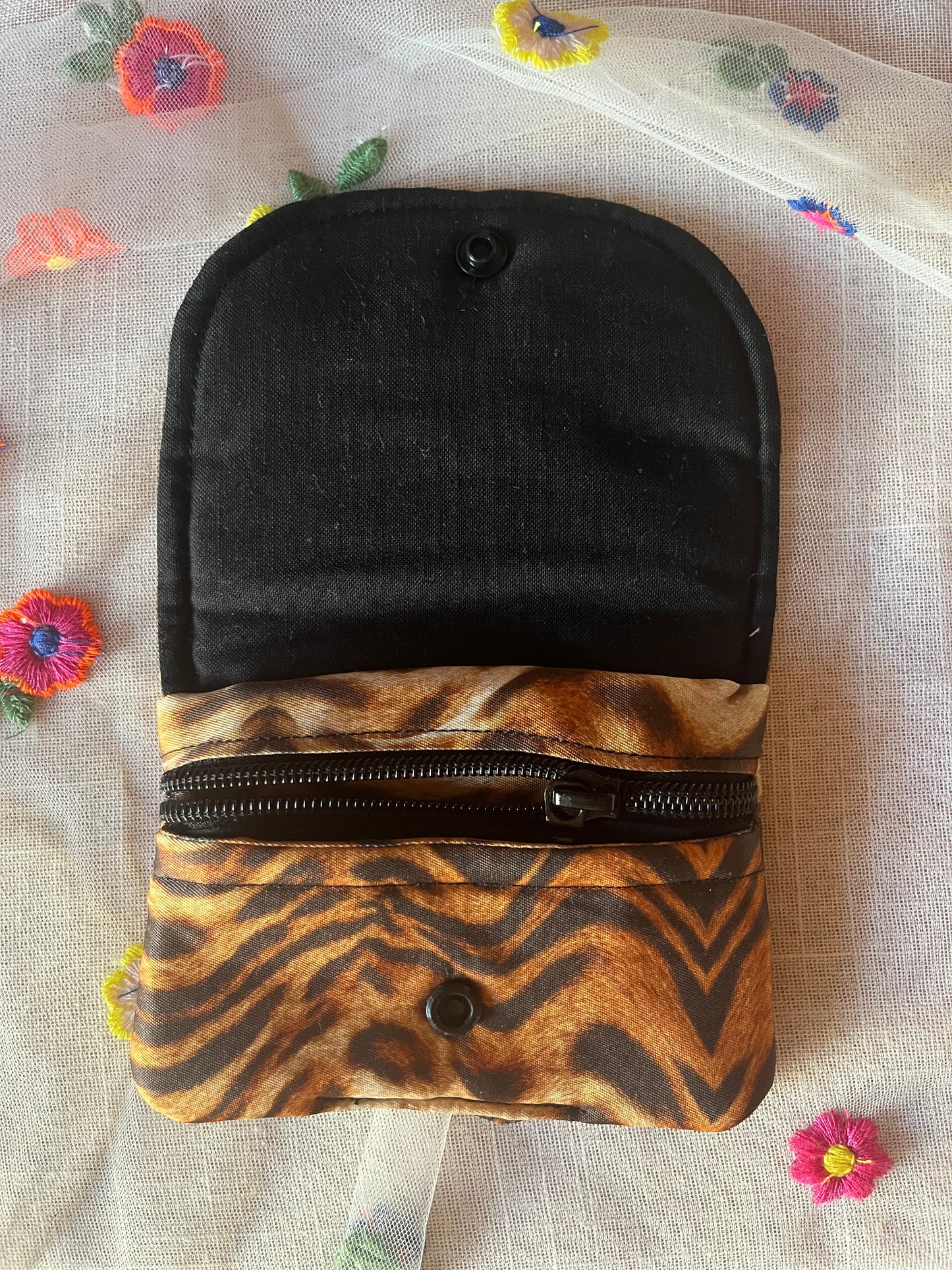 MONEDER AMB SOLAPA - animal print TIGRE