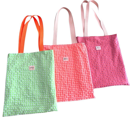 TOTEBAG REVERSIBLE - VICHI ROSA FLUOR