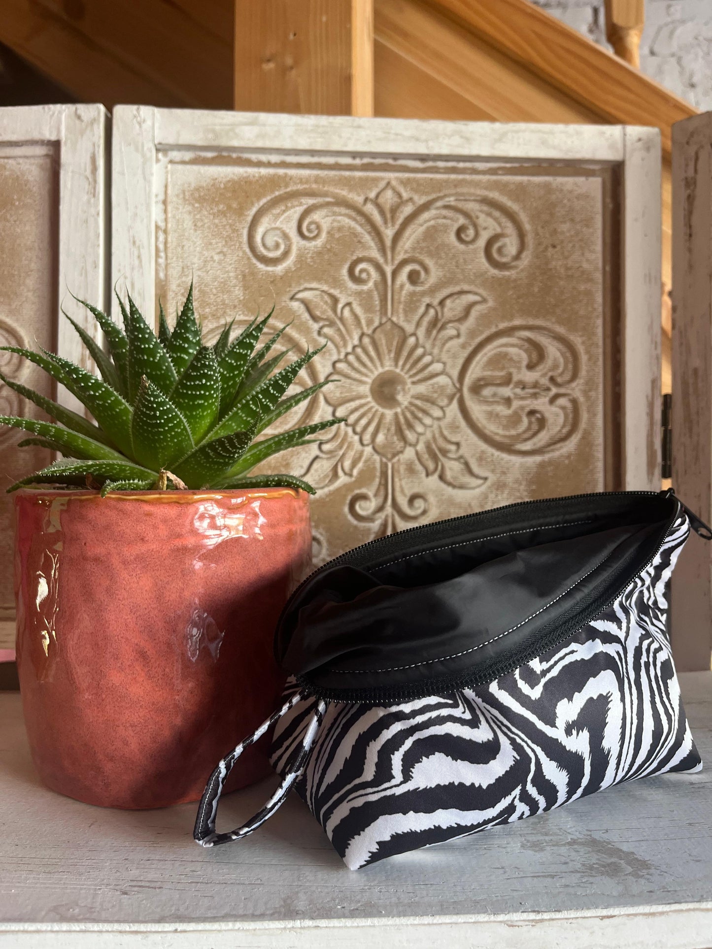 NECESSER BASE TRIANGULAR MIDA ESTÀNDARD - animal print ZEBRA