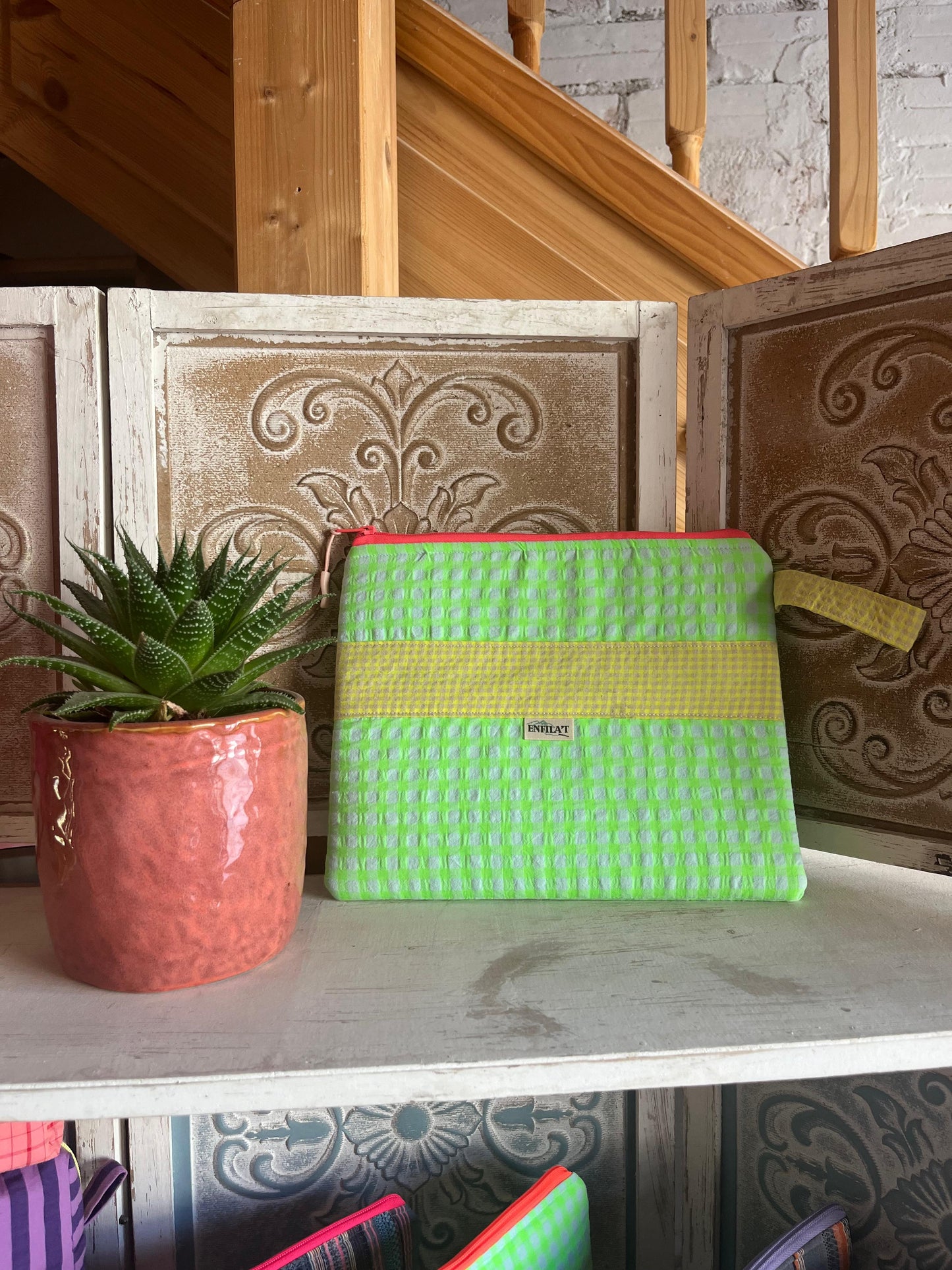 NECESSER PLA XL - vichi fluor groc i verd