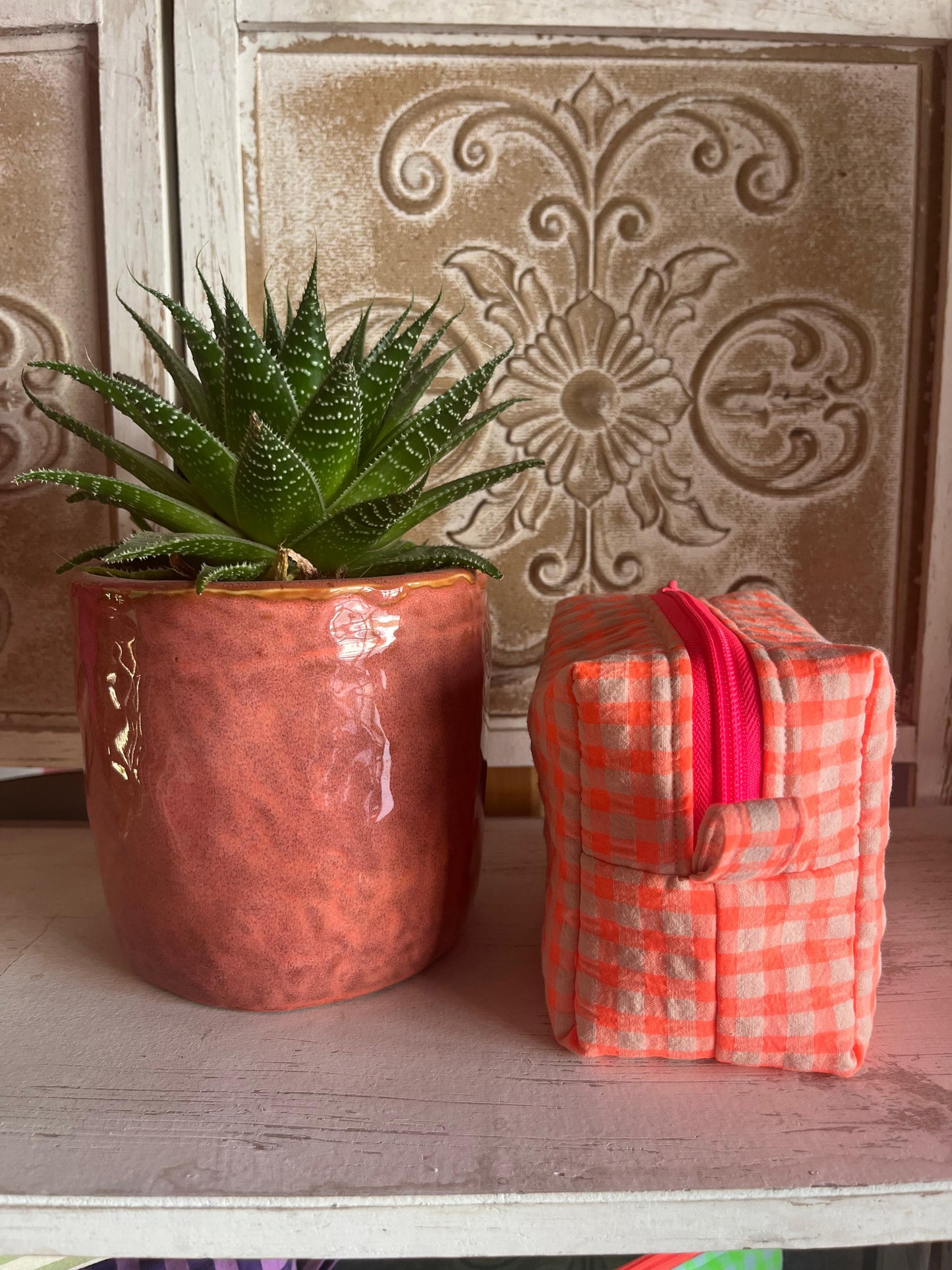 NECESSER MINI BASE QUADRADA - VICHY TARONJA FLUOR