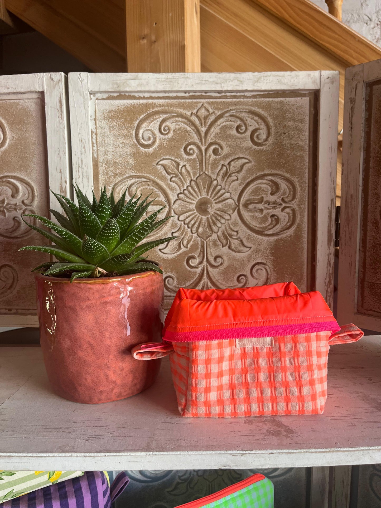 NECESSER MINI BASE QUADRADA - VICHY TARONJA FLUOR