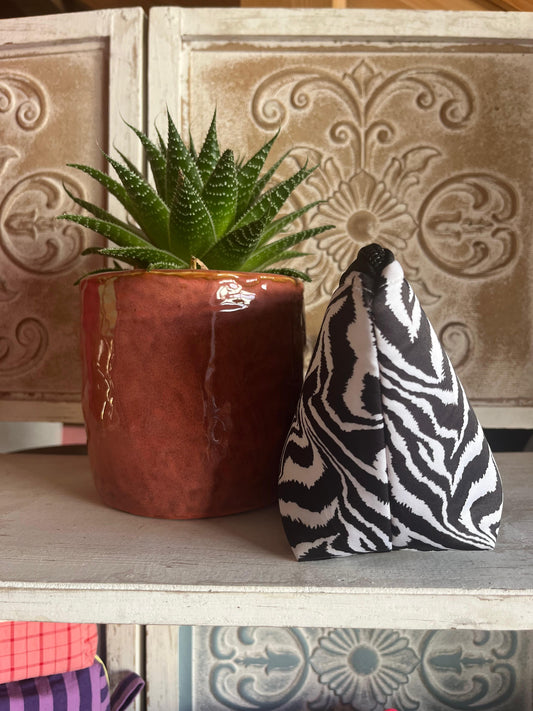 NECESSER BASE TRIANGULAR MIDA ESTÀNDARD - animal print ZEBRA