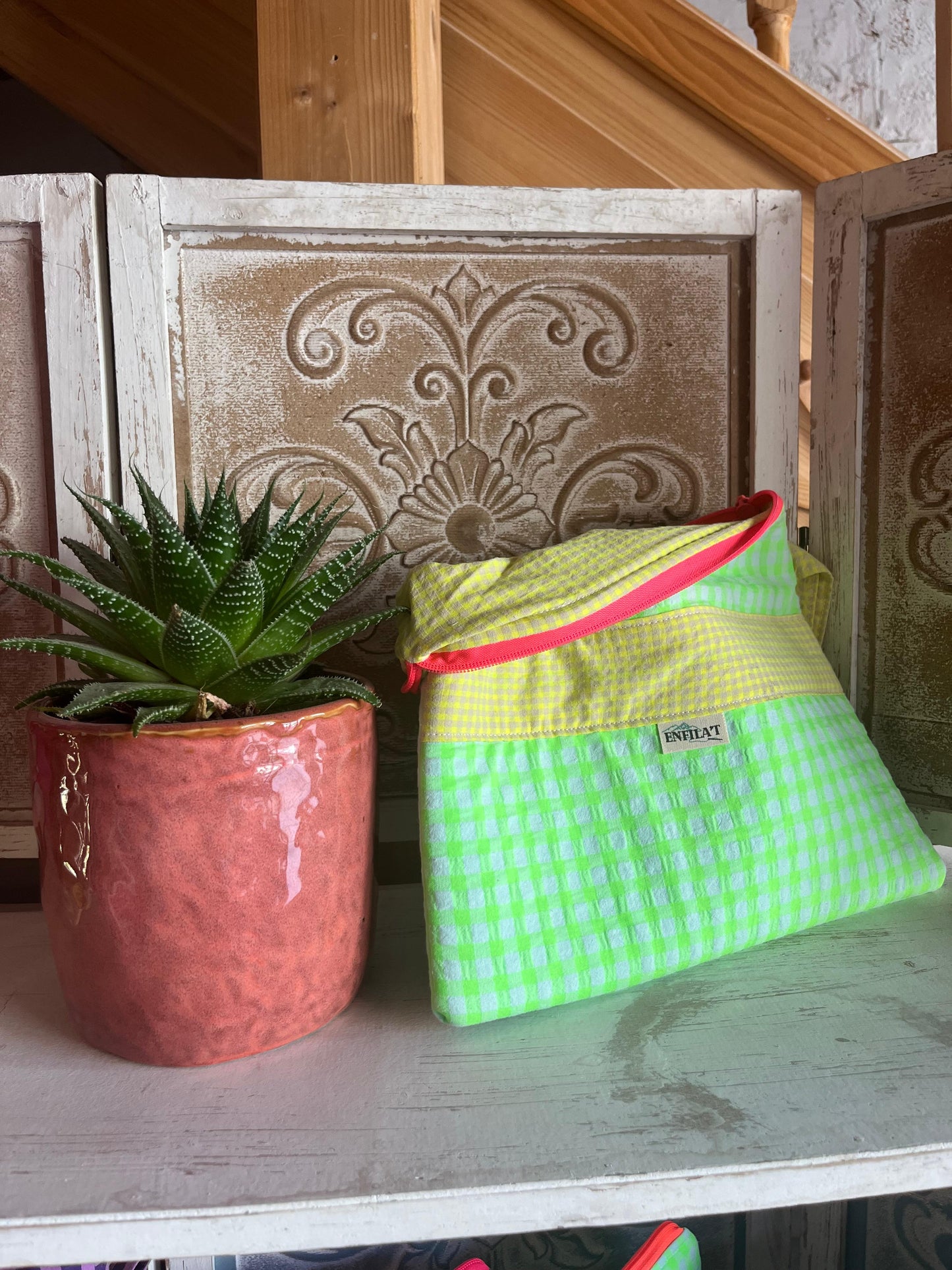 NECESSER PLA XL - vichi fluor groc i verd