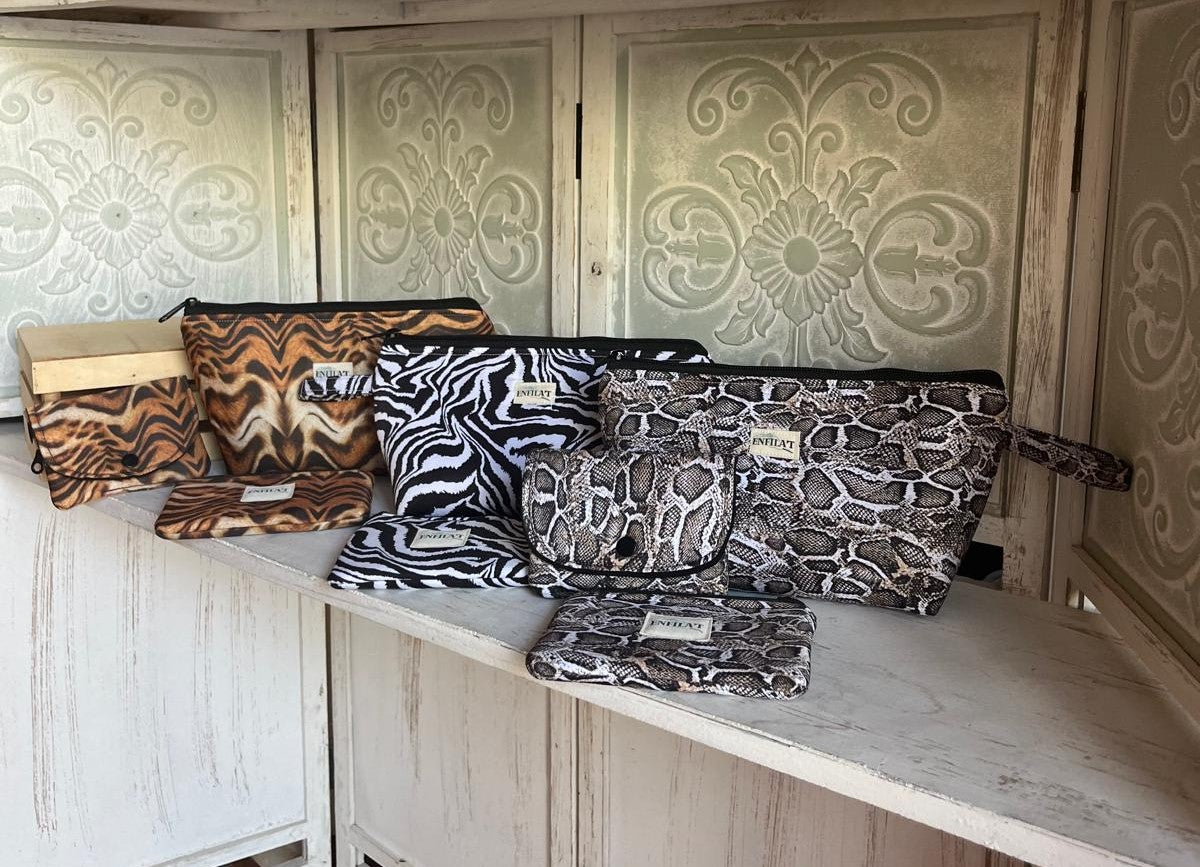 NECESSER BASE TRIANGULAR MIDA ESTÀNDARD - animal print TIGRE